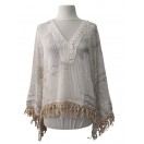 BOHO NET PONCHO TOP | NF1920-1