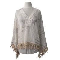 BOHO NET PONCHO TOP | NF1920-1